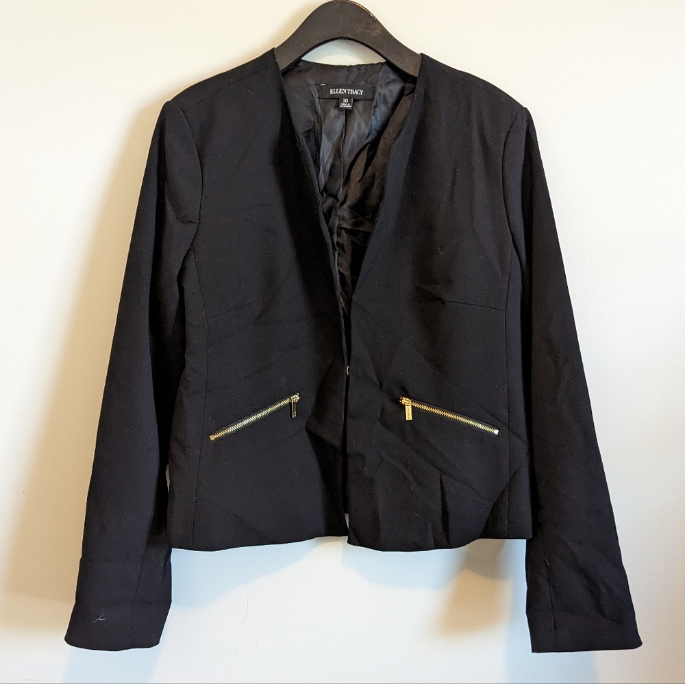 Ellen Tracy | Collarless Blazer